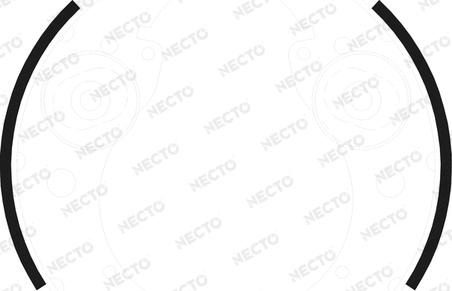 Necto N1676 - Комплект тормозных колодок, барабанные autosila-amz.com