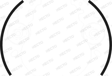 Necto N1677 - Комплект тормозных колодок, барабанные autosila-amz.com