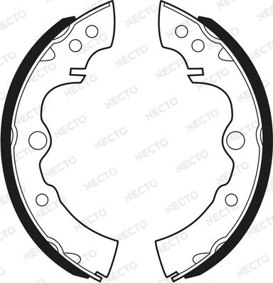 Necto N1391 - Комплект тормозных колодок, барабанные autosila-amz.com