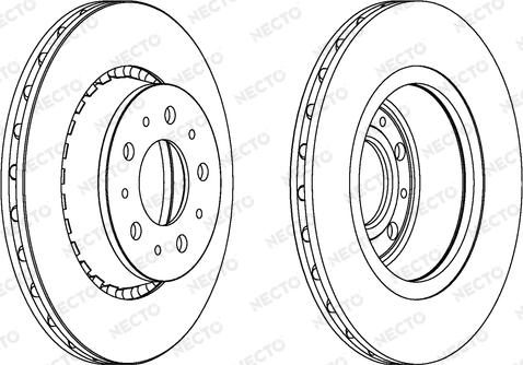 Necto WN458 - Тормозной диск autosila-amz.com