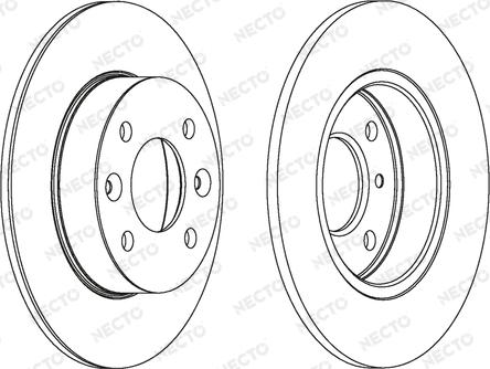 Necto WN405 - Тормозной диск autosila-amz.com
