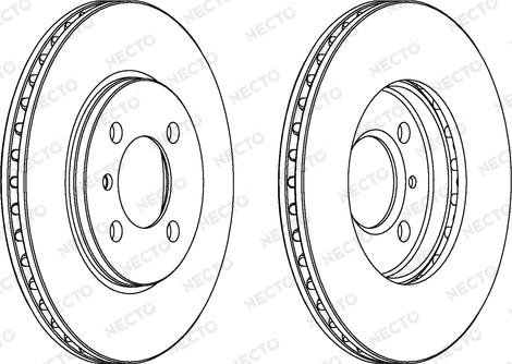 Necto WN433 - Тормозной диск autosila-amz.com