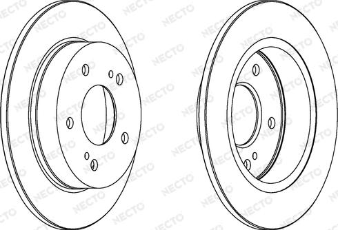Necto WN594 - Тормозной диск autosila-amz.com