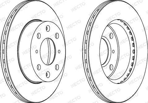 Necto WN638 - Тормозной диск autosila-amz.com