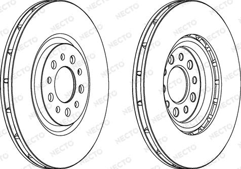 Necto WN1401 - Тормозной диск autosila-amz.com