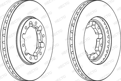 Necto WN1478 - Тормозной диск autosila-amz.com