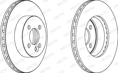 Necto WN1545 - Тормозной диск autosila-amz.com