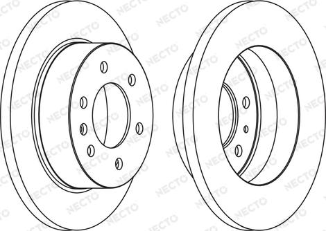 Necto WN1556 - Тормозной диск autosila-amz.com