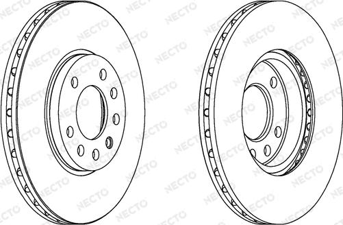 Necto WN1093 - Тормозной диск autosila-amz.com
