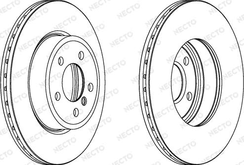 Necto WN1284 - Тормозной диск autosila-amz.com