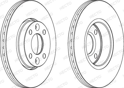 Necto WN1222 - Тормозной диск autosila-amz.com