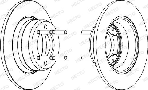 Necto WN210 - Тормозной диск autosila-amz.com