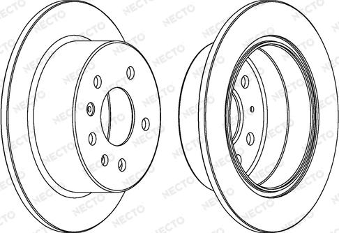 Necto WN796 - Тормозной диск autosila-amz.com