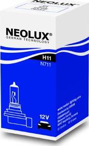 NEOLUX® N711 - Лампа галог. H11 12V 55W PGJ19-2 STANDART коробка 1шт Neolux N711 РАСПРОДАЖА autosila-amz.com
