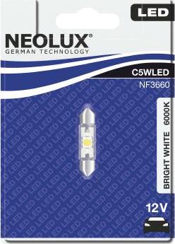 NEOLUX® NF3660-01B - Лампа накаливания, освещение салона autosila-amz.com