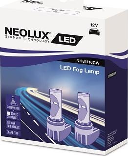 NEOLUX® NH81116CW - Лампа накаливания, противотуманная фара autosila-amz.com