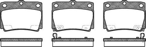 Remsa 2750.02 - Тормозные колодки, дисковые, комплект autosila-amz.com