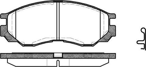 Herth+Buss Elparts J3605035 - Тормозные колодки, дисковые, комплект autosila-amz.com