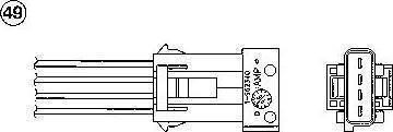 NGK 1592 - Лямбда-зонд, датчик кислорода autosila-amz.com