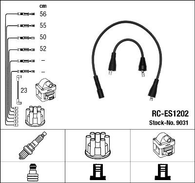 NGK 9031 - Комплект проводов зажигания autosila-amz.com
