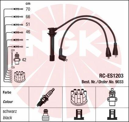 NGK 9033 - Комплект проводов зажигания autosila-amz.com