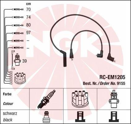 NGK 9155 - Комплект проводов зажигания autosila-amz.com
