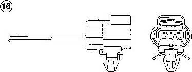 NGK 91575 - Лямбда-зонд, датчик кислорода autosila-amz.com