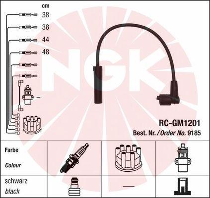 NGK 9185 - Комплект проводов зажигания autosila-amz.com