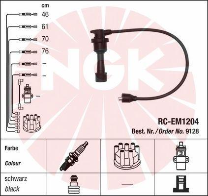 NGK 9128 - Комплект проводов зажигания autosila-amz.com