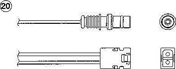 NGK 91071 - Лямбда-зонд (количество проводов 3, 760мм) MERCEDES 124 (A124), 124 (C124), 124 T-MODEL (S124), 124 autosila-amz.com