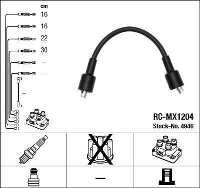 NGK 4946 - Комплект проводов зажигания autosila-amz.com