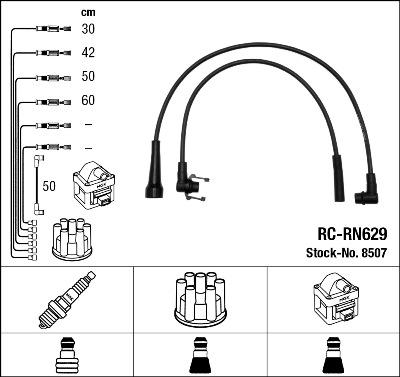 NGK 44306 - Комплект проводов зажигания autosila-amz.com