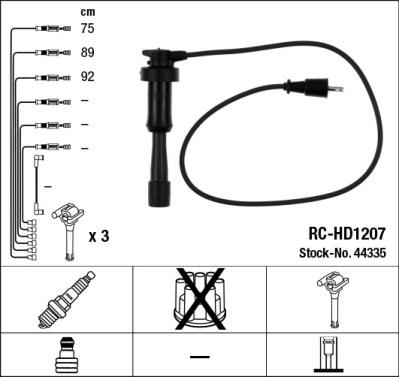 NGK 44335 - Комплект проводов зажигания autosila-amz.com