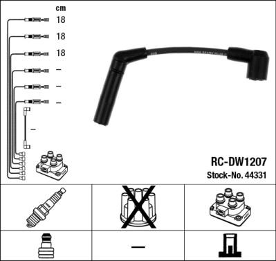 NGK 44331 - Комплект проводов зажигания autosila-amz.com