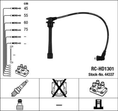 NGK 44337 - Комплект проводов зажигания autosila-amz.com