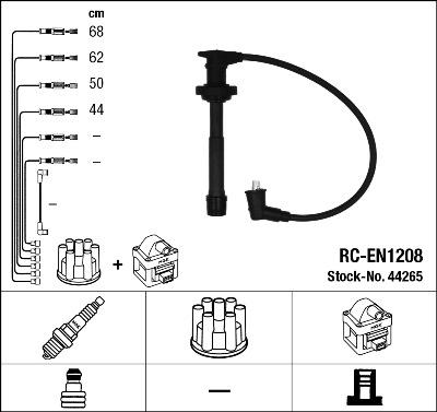 NGK 44265 - Комплект проводов зажигания autosila-amz.com