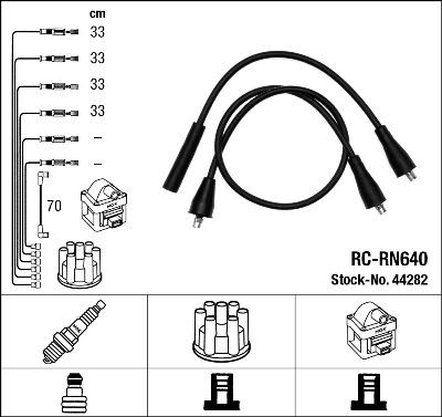 NGK 44282 - Комплект проводов зажигания autosila-amz.com