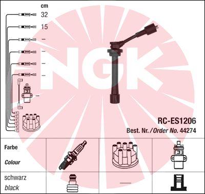 NGK 44274 - Комплект проводов зажигания autosila-amz.com