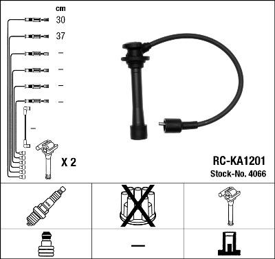 NGK 4066 - Комплект проводов зажигания autosila-amz.com