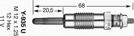 NGK 4791 - Свеча накаливания autosila-amz.com