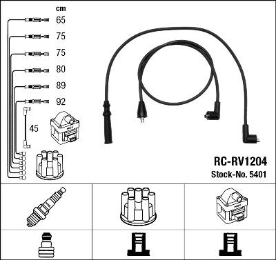 NGK 5401 - Комплект проводов зажигания autosila-amz.com