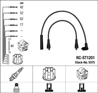 NGK 5575 - Комплект проводов зажигания autosila-amz.com