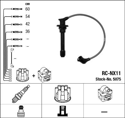 NGK 5075 - Комплект проводов зажигания autosila-amz.com