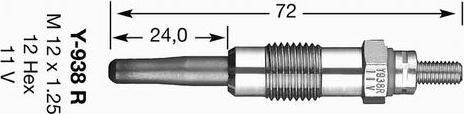 NGK 5267 - Свеча накаливания autosila-amz.com