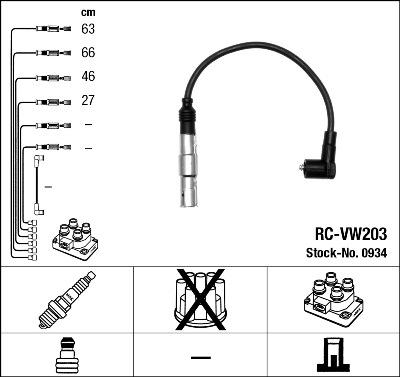 NGK 0934 - Комплект проводов зажигания autosila-amz.com