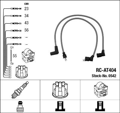 NGK 0542 - Комплект проводов зажигания autosila-amz.com