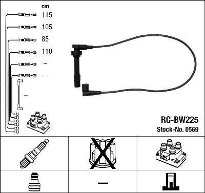 NGK 0569 - Комплект проводов зажигания autosila-amz.com