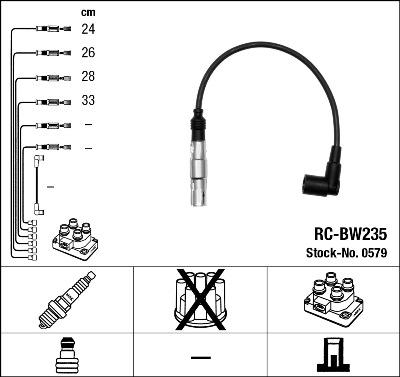 NGK 0579 - Комплект проводов зажигания autosila-amz.com