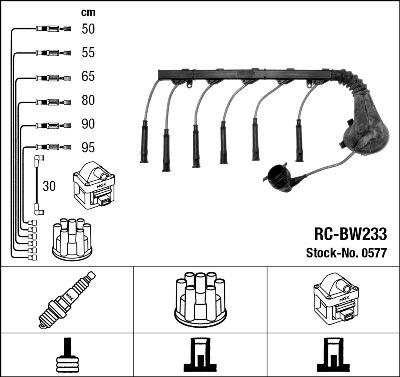 NGK 0577 - Комплект проводов зажигания autosila-amz.com