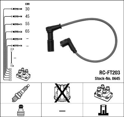 NGK 0645 - Комплект проводов зажигания autosila-amz.com